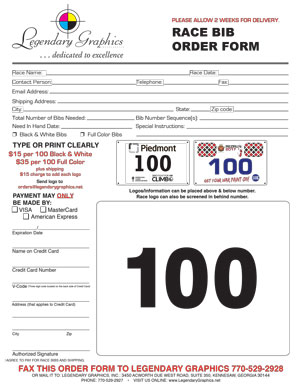 Create your own race number order from thumbnail