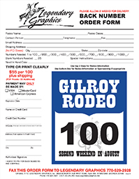 Black Shield Back Number